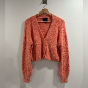 Le Ore Cozy Boucle Cardigan Size XS